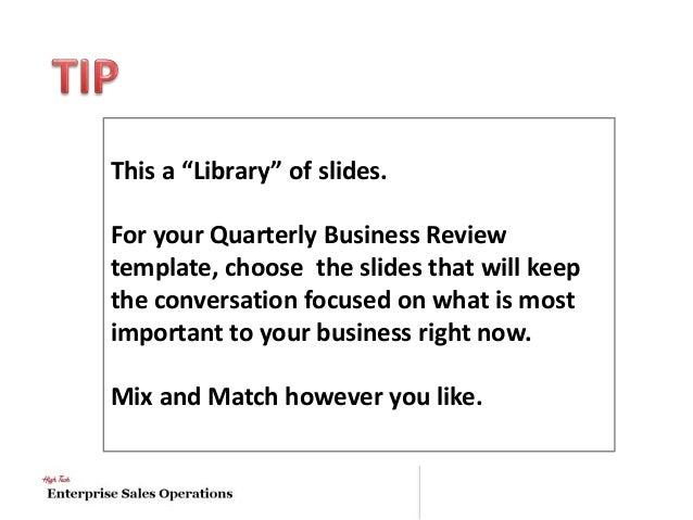 quarterly business review template free