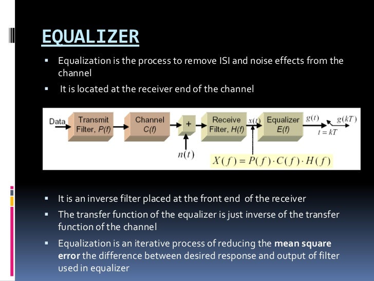 Channel Equalisation