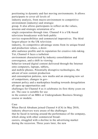 Channel 4 and the British Television Industry 1982–2013 (Ca.docx