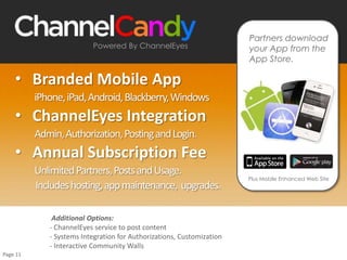  Deal Registration Module
 Price Calculator / Quotes / Configurator
 Locator (Product, Place or People)
 Service Tickets / RMA / Warranty
 Quizzes & Surveys
Deploy Tools to Drive Sales, Service & Education
Enable Partners on the go
ACME Inc.
7 Anywhere St.
Chester, United Kingdom
CH1 2HR
Tom Smith
Director of IT
tom@acme.com
0121 555 1234
5
Integration with leading platforms
 