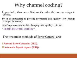 Channel Coding .pptx | Programming Languages | Computing