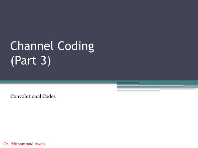 channel coding- Convolutional Codes.pptx