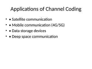 channel_coding_ppt related topic for information theory | PPTX