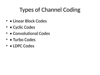 channel_coding_ppt related topic for information theory | PPTX