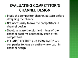 Channel design and modification decisions | PPTX