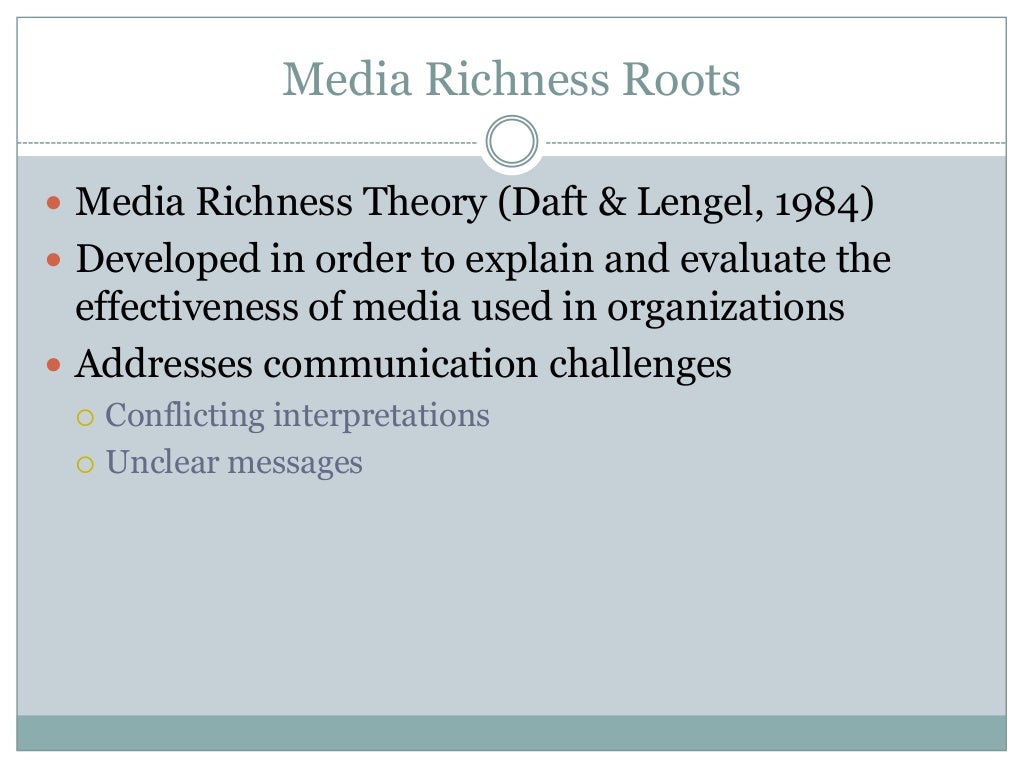 Channel Expansion Theory