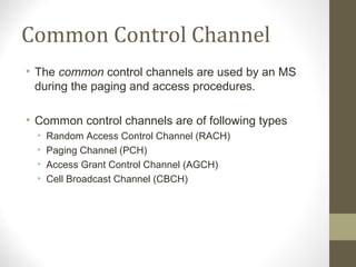 GSM channels | PPT