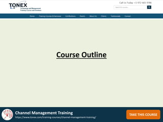 Channel Management Training | PPTX