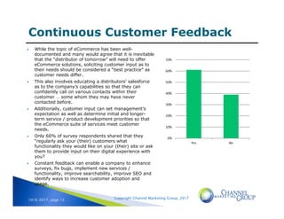 2017 State of eCommerce, Distributor Perspective