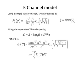 Channel models for fso | PDF