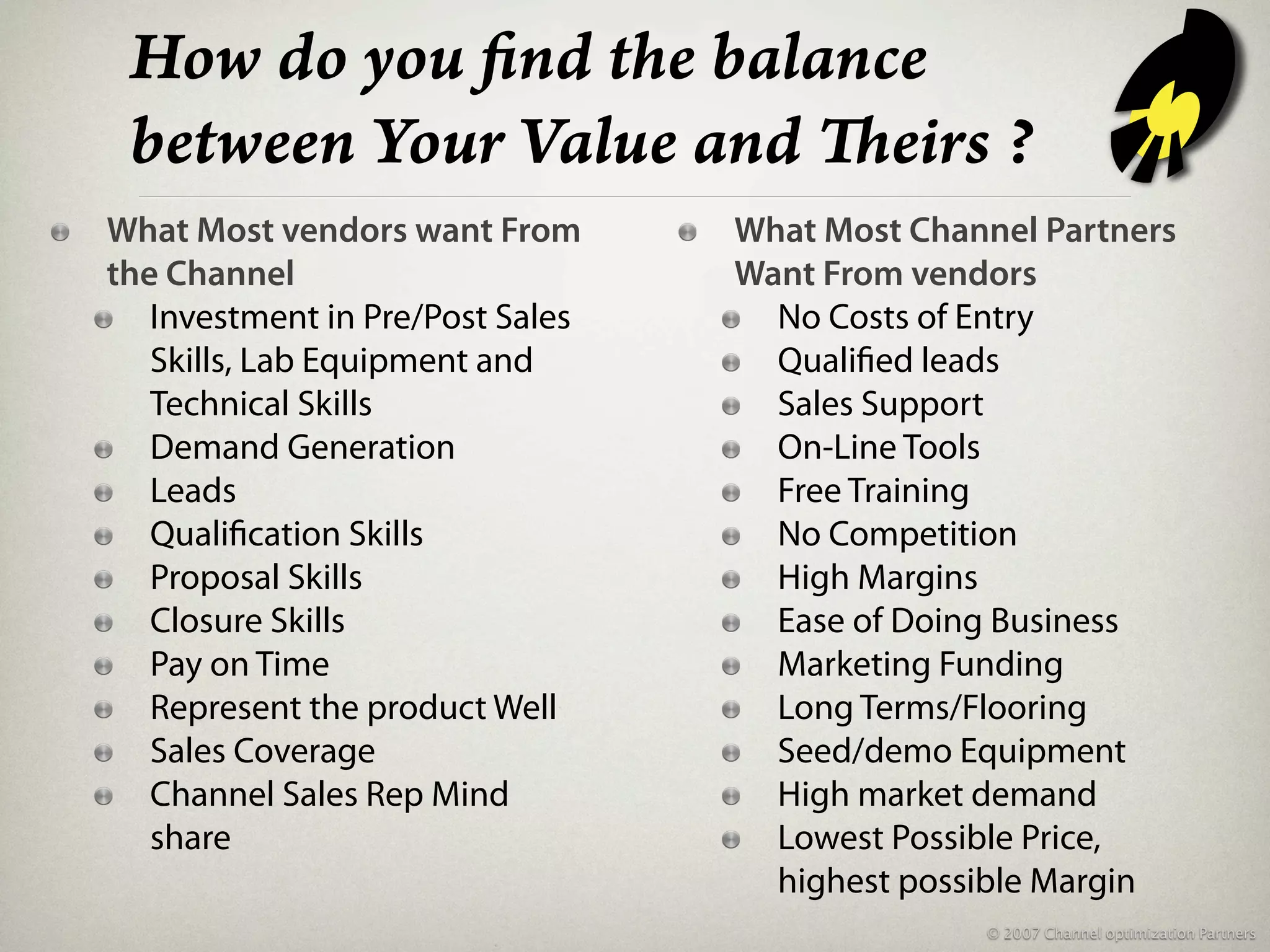 Channel Optimization Partners