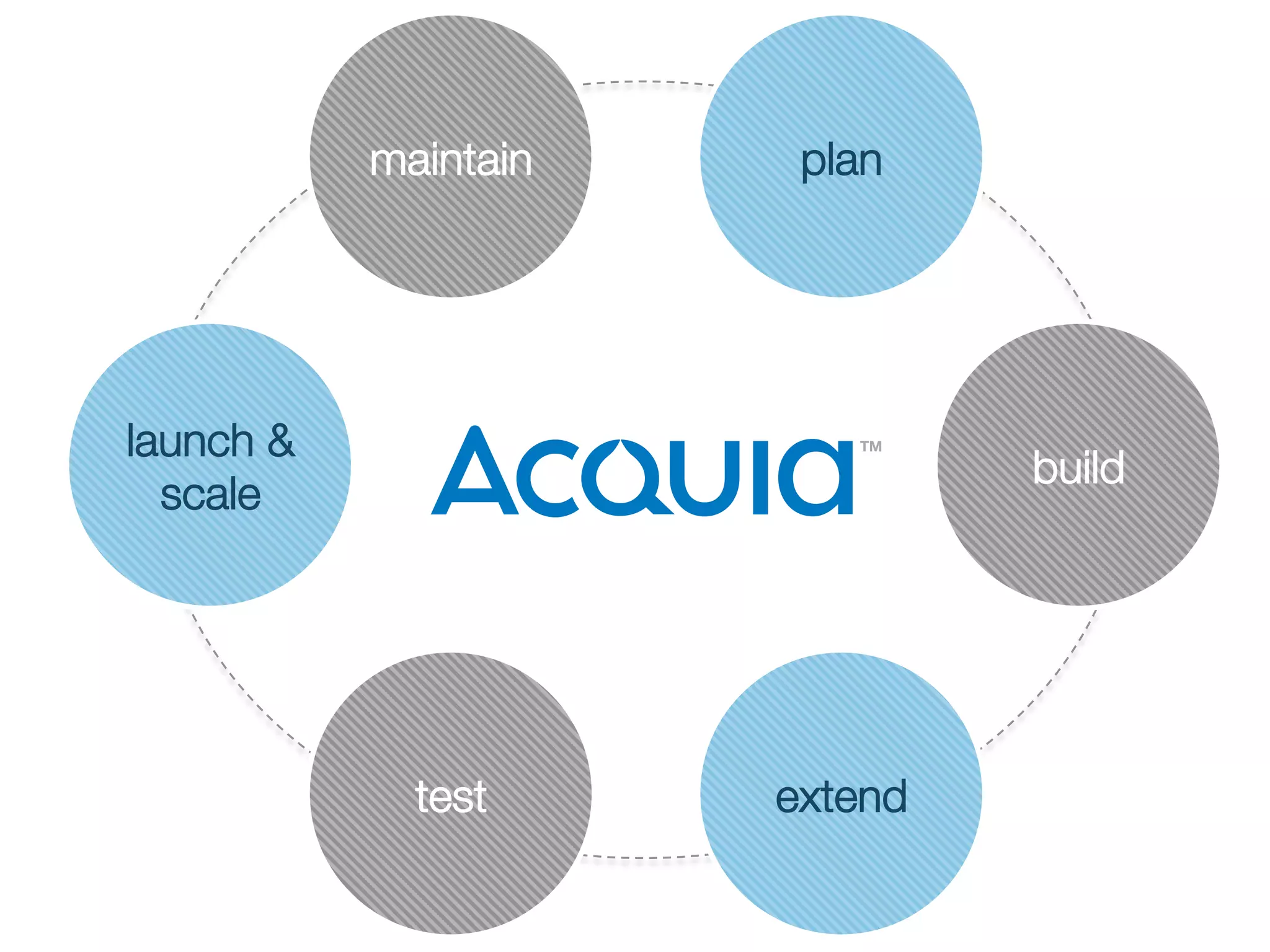 build 
maintain 
plan 
extend 
test 
launch & 
scale 
 