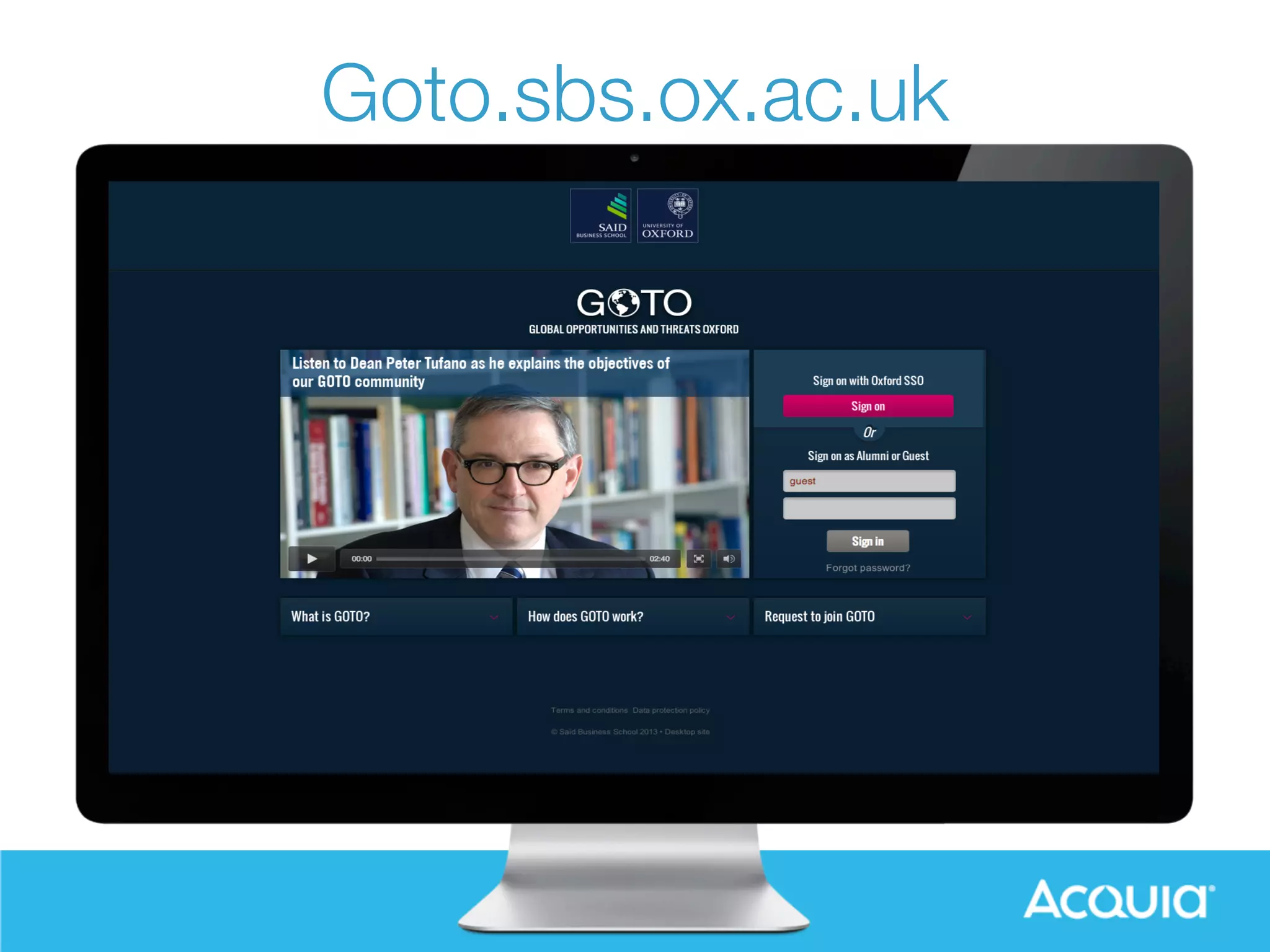 Goto.sbs.ox.ac.uk 
 