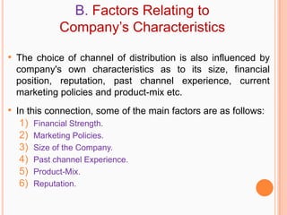Channels of distribution | PPTX