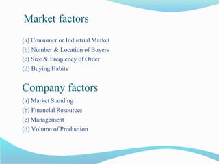 Channels of distribution | PPTX