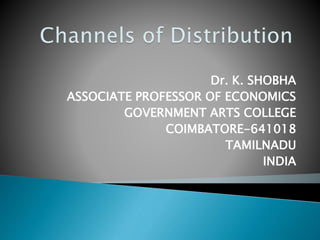 Dr. K. SHOBHA
ASSOCIATE PROFESSOR OF ECONOMICS
GOVERNMENT ARTS COLLEGE
COIMBATORE-641018
TAMILNADU
INDIA
 