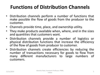 Channels of distribution in marketing | PPTX