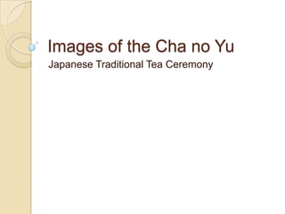 Images of the Cha no Yu
Japanese Traditional Tea Ceremony
 