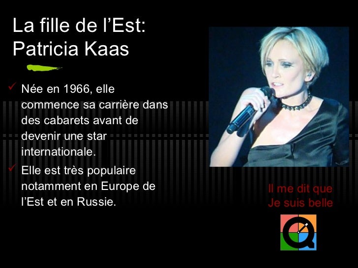 Patricia Kaas Il Me Dit Que Je Suis Belle Paroles
