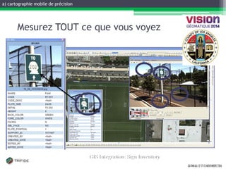GATINEAU, 12 ET 13 NOVEMBRE 2014 
Mesurez TOUT ce que vous voyez 
a) cartographie mobile de précision 
 