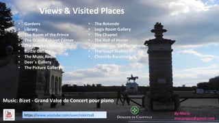 By María
mocampos@gmail.com
Music: Bizet - Grand Valse de Concert pour piano
https://www.youtube.com/user/nikkitta8
Views & Visited Places
 