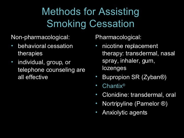 Chantix for Smoking Cessation