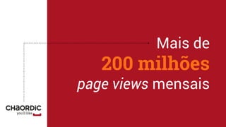 Mais de
200 milhões
page views mensais
 