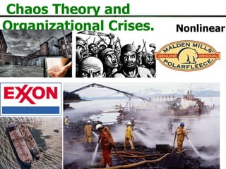 Chaos Theory and Organizational Crises. Nonlinear 