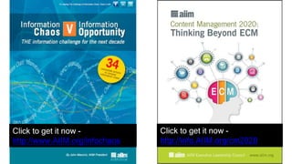 Click to get it now -
http://www.AIIM.org/infochaos
Click to get it now -
http://info.AIIM.org/cm2020
 