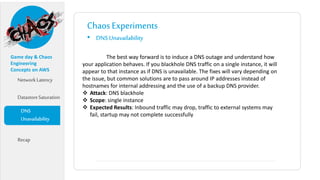 Chaos engineering & Gameday on AWS | PPTX
