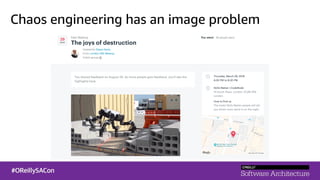Chaos engineering has an image problem
Too much emphasis is on breaking things.
Easy to conflate the action of injecting f...
