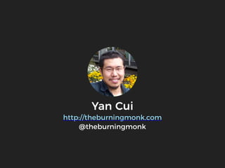 Yan Cui
http://theburningmonk.com
@theburningmonk
 