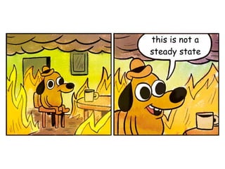 this is not a
steady state
 