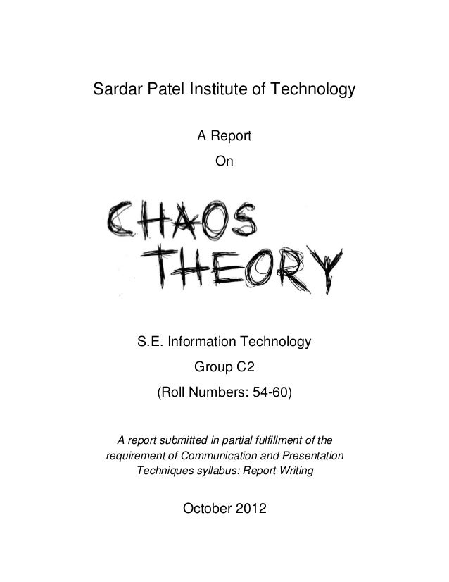 Chaos Theory An Introduction Chaos Theory An Introduction