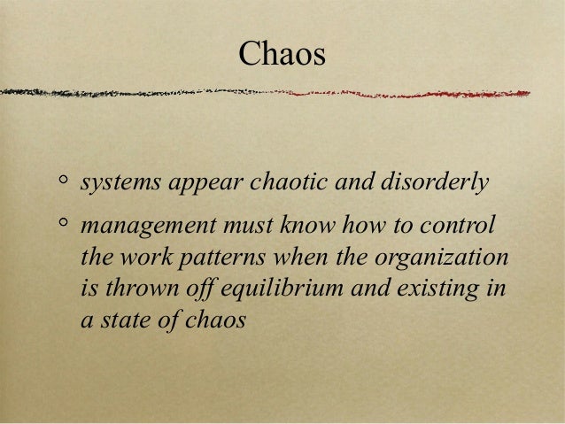 Chaos Theory In Business Management Chaos Theory