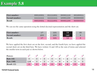 TCP/IP Protocol Suite 18
Example
Example 5.8
 