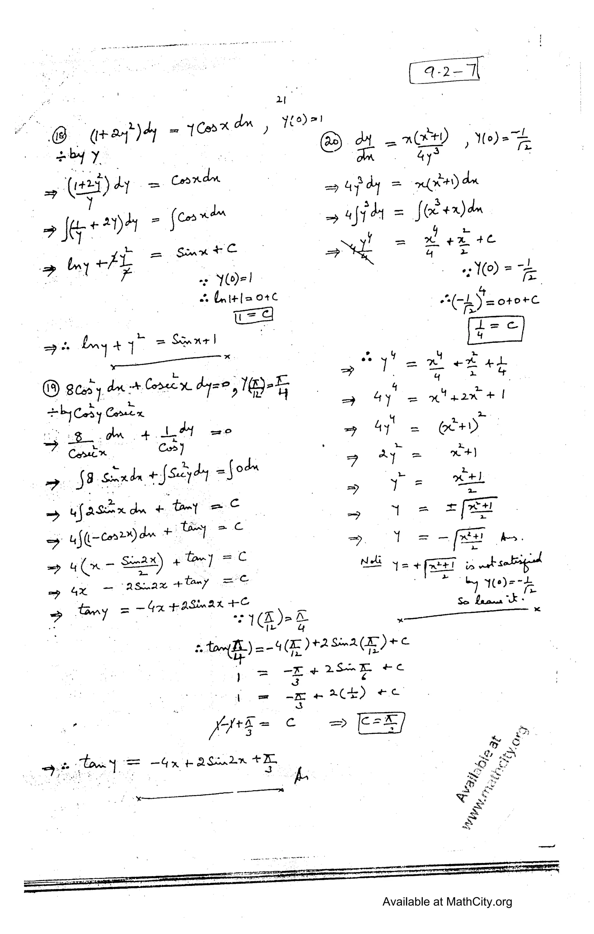 ,__>_,___.,-.._. ...»_,..¢-.-~-1 ' V
v ' »
 2.; ‘
,. -% » % Oi,“ ~/(==>=' j I
.
=" “[C§¢7( ) égz _;.7(i_“-g) ‘1(o)="'?'-Z
i A _ % ‘<1 ‘
=9$7 ?
3 cm~J- =7 #3»; ='-L f~L>~L*)°‘~*
J@»1M =§@~ @» W = l<»<W~
=7 7 ‘ 4_.c . 7 -_= 2&3 +15: *5’
, l9v~‘1+'/{L : > 1
;?k:’['§ Q L-‘1(v)= —,l
' .: ‘ I "
' ‘ 0'0 4ml+l=°*(- ' o'*('--L $7: O+D4"C
‘=?:_ _[/v_1__1L=§~}.Mx-rl T’ ‘
Y____//,__ -_,<% :?..7v:_%‘_%+_Ll;
,_ A'—V :L  ,1; - , ._
8c@@1J»~;_*@~»Ww H =5, 4,; ‘.5
-5" ~Ca'>~¢'L ‘ z.
»~iH»_z_7.(,¢.~ W+?.~,»“1 =»¢» *7 ‘#1 = <><-+9 &
,7 * ' ,7 A7,‘ -.—_ '>uL+1
. V
‘5 ._, o . L
,,¢5a,s~@x=#~%+J 1*? ,7 7 ;
2.
'____-¢
,. '
-,~~1w=~1-+*“f* »» * = =@ck, q._SL ___C¢»§2.X>CJ~N +i“°**~7 =‘ " ? ,7 1 ,._, ,.,,_
,9 q~L»¢— +t*f7 _ '9-1-G 1=+"»T__{i_:'_z»;.-1"s¢-‘“';15;“(
Q Q1 ~
ff’ '§”“7 Z 74“ ‘kg --'1(§>=‘§ * ‘»
,.¢,M<1s.>=-@.<;;>+w»1<§>+¢
"1'
3 .
‘V ~|' :== -KI -0- 4_"c‘ '
J
,. .
. ' ~* Q,"
-C .'.-.-- SP ]_-K -1-Kl
‘i’7i"‘;'-"T;-M. IT ',_ ‘L’ "‘*' J 4 " ‘ ‘Q
»,_.’~'
ia
H.
:2“
& .
’°'~b
Q-A.
“M:
_ -¢-uni
__:___ ,_ jh I - 7" "1“’*' 7 7:
___,_.__ . ‘y 4 _ ,
. -.. - __,_ —11 * ——1-ii 1?—'
Available at MathCity.org
 