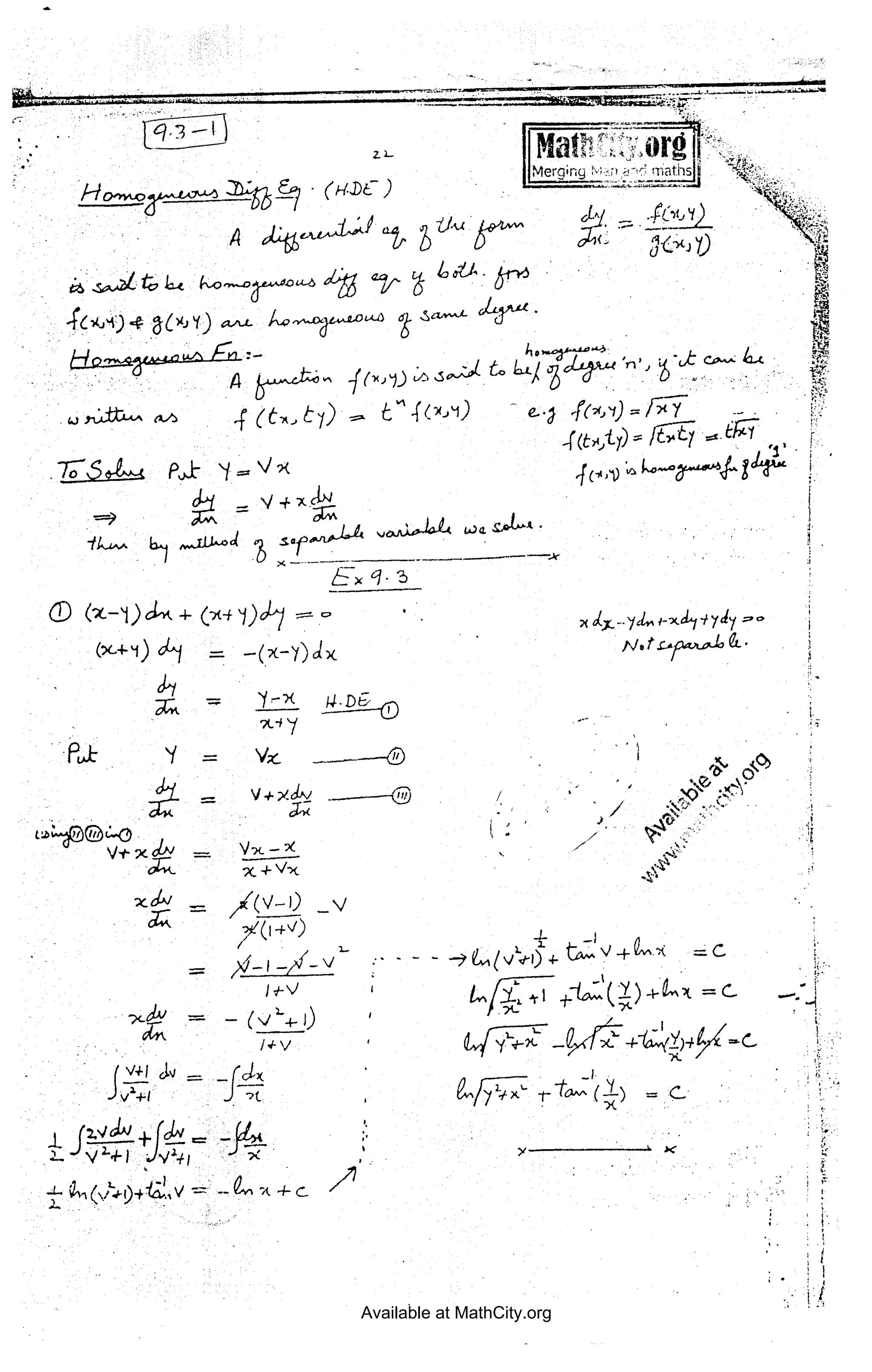 n.
‘ ~ _ <_.<».;. ~
~ , ~_ ~. '
;, ,
~.
7- ‘:1
_.~ 2 , - ‘' ‘ ' '-1.‘-1;i~' ‘‘ ' . _' ' . ~ Q/x>|:'Ir-b»I»’
. . I , l sf-::;(-.¢»’-,,.. 4, ‘.-
-j
.~._-b_1...._.-A-1-.=..»....,-»u4.--A-‘Q!
V y_~_r " -
5 , V 2.1-
’ A ' é ~ -_ ‘Merging =x'iath§j L
~.' » ’
V H 67 ' (H35 ) I uwuwmmjm
, é:§%§wa'£Li2;1=4Al§¢-»5»~»‘@***>“/‘Z3 “*1/‘ % 1°00‘-'5“
A
iv
M7,, ;4O/Y~Q¢c}Lv~|LDb4-1) 2. '$an~l-
W ti ,,,,’,,,g,,.- A-~@y~~%., .. L I
.' fMy V;(cX,t7)»,. t"4<m) * @-3 »F(»w)=/17
- M wgw W'»~~a-4+z*#~ J
A A-> g "‘ /+x€3b~'L~ j 9,1,,l ~ ‘I ( 1.
M» w -1“~*@:"f“*“ ““,’°L‘”¢
4<t>»1r)‘ /575 “F7 . - .L
."'~‘*?»‘2Y ;:r¢
3
L‘?
' ;
:1
.
CD ('z'_A1)A"*+ <7” "_"-° ‘ _ ‘
xa[;_--‘/J»:-XJ*1‘>‘7‘{‘l ”°
v’ v(;.¢.;’_~1> ___(IX__7>C1x fJ.f.c»p¢=,.,¢.£,‘(Z1_. '
_
= Y-‘X H-D "
g “Ea “*7 "'L/£0
"FUJI ?‘/ = Var. W-~-—-—@
?.w_ L, .
Maa /+:><§[£ = /W" ~ ‘
, _ ' 7¢+/->( *
I xdv :___ (V4) __/
¢ 0‘ ”;ZT~Y~Y>
V = V+><J'~_4 ._._--{E1 / ' If’ -
§ 33¢ ,x ‘ /’
a
I
' 0/V
.‘*w
-1- J
/ . ,__ - * 1- . I‘ ____-
2 )1-»-4-V ;-~~~-->W¢»>+Y~v+ ‘N °Y _ _
W _ m : +»<w~< —¢ -+4‘*' - _+_ /L ‘J
i f J/+v Q,v[F,‘:¢_Z._@,<f;<._+'é1~/£;+§‘</=6,
2:1 v=¢_A X ~ ~+
‘ ,. %{,v_‘+(' < A; 6“/7*+><“ -_:—7L4~‘ .(-;-,5) = -CA "
j zvdv" '
.._.+]_=¢_;4.». = k
_"-1?-j/"+»%A-%~/*+1@**"Q >’ »
.1 A"%
>.
*4 + C. n
OQQ J,
. .2
' §
§
0
.4
I.;-
-. -v
. 1
, ,4
E
X

1 ' 7
;. f
0
1
f.
w -
---
P.
-|‘
L
'r
K
I
‘
|
I
Available at MathCity.org
 