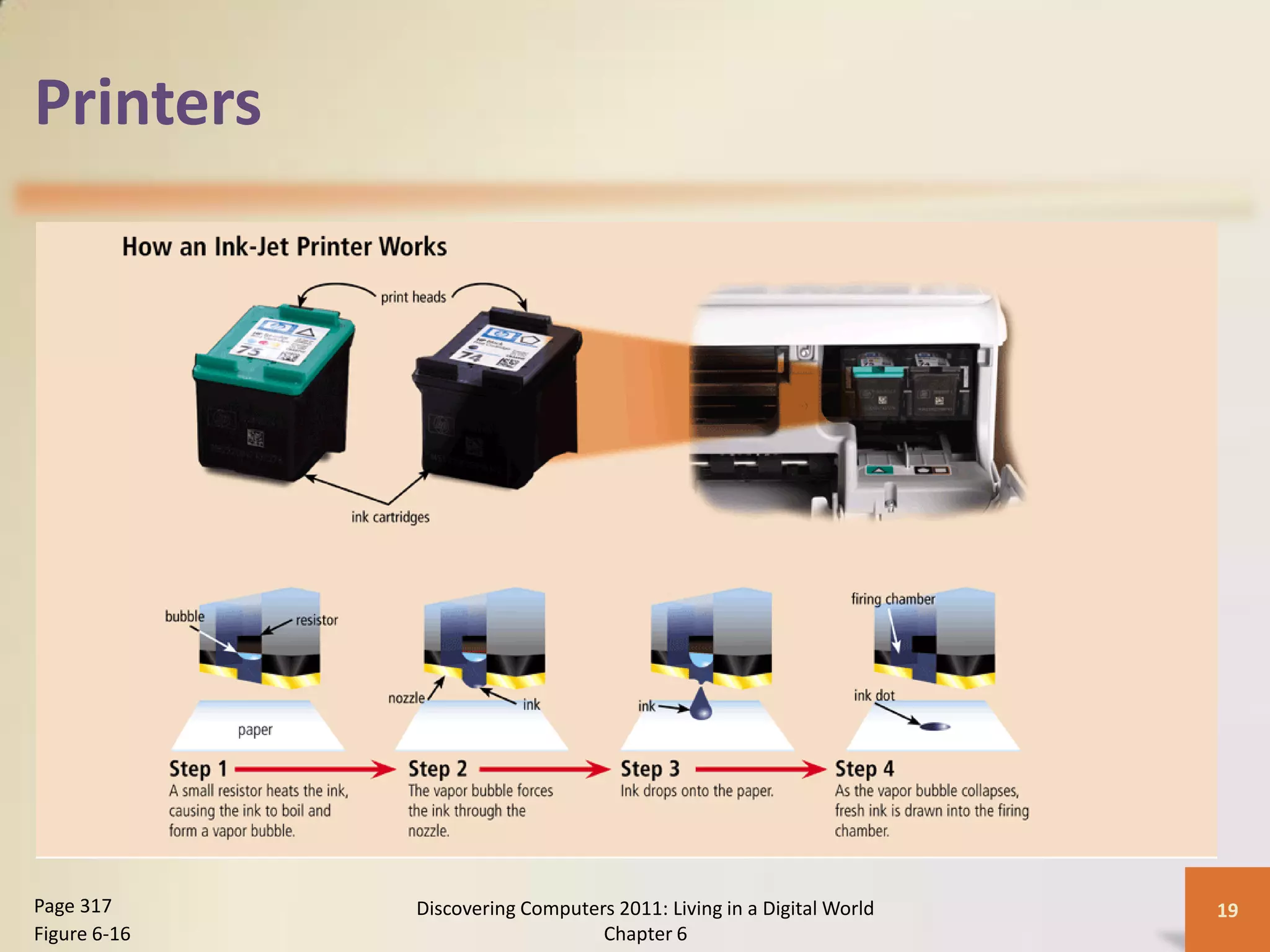 Printers




Page 317      Discovering Computers 2011: Living in a Digital World   19
Figure 6-16                       Chapter 6
 