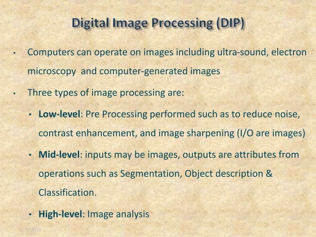 Introduction to Digital Image Processing | PPT