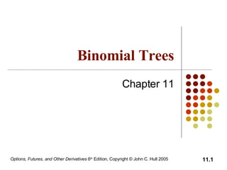 Binomial Trees Chapter 11 