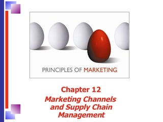 Chapter 12 Marketing Channels  and Supply Chain Management 