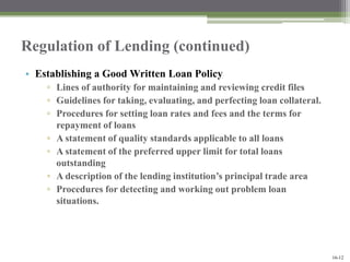 Good Lending Principles Chap -16 - Lending Procedures.ppt