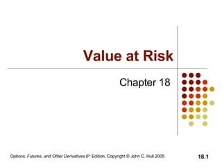 Chapter 18 Value at Risk 