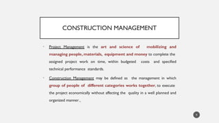 Comprehensive Guide to Construction Management and Project Execution | PPTX