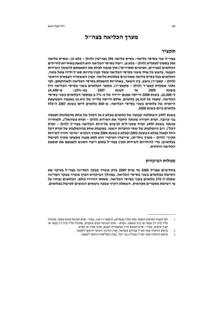 60‫שנתי‬ ‫דוח‬60‫א‬
‫בצה"ל‬ ‫הכליאה‬ ‫מערך‬
‫תקציר‬
‫כליאה‬ ‫בסיס‬ :‫כליאה‬ ‫בסיסי‬ ‫שני‬ ‫בצה"ל‬394‫(להלן‬ ‫בצריפין‬-‫כלא‬4‫כליאה‬ ‫ובסיס‬ ;)
396‫(להלן‬ ‫לעתלית‬ ‫בסמוך‬-‫כלא‬6‫באחריות‬ ‫לשאת‬ ‫הוא‬ ‫הכליאה‬ ‫בסיסי‬ ‫ייעוד‬ .)‫לחיילים‬
‫ואסירים‬ ‫חבושים‬ ,‫(עצירים‬ ‫הכלואים‬1‫השירות‬ ‫להמשך‬ ‫התאמתם‬ ‫את‬ ‫לבחון‬ ‫מגמה‬ ‫תוך‬ )
.‫מטה‬ ‫פועל‬ ‫ולידו‬ ‫סא"ל‬ ‫בדרגת‬ ‫קצין‬ ‫עומד‬ ‫הכליאה‬ ‫בסיסי‬ ‫משני‬ ‫אחד‬ ‫כל‬ ‫בראש‬ .‫הצבאי‬
‫הראשי‬ ‫הצבאית‬ ‫המשטרה‬ ‫קצין‬ .‫כליאה‬ ‫בפלוגות‬ ‫מאורגנים‬ ‫כליאה‬ ‫בסיס‬ ‫בכל‬ ‫הכלואים‬
‫(להלן‬-,‫השאר‬ ‫בין‬ ,‫נושא‬ )‫קמצ"ר‬‫לפי‬ .‫ולאחזקתם‬ ‫הכליאה‬ ‫בסיסי‬ ‫להפעלת‬ ‫באחריות‬
‫(להלן‬ ‫קמצ"ר‬ ‫מפקדת‬ ‫נתוני‬-‫גדל‬ ‫הכליאה‬ ‫בסיסי‬ ‫בשני‬ ‫הכלואים‬ ‫מספר‬ ,)‫מקמצ"ר‬
‫משנת‬2005‫לשנת‬ ‫עד‬2007‫בכ‬-10%‫מ‬ :-14,400
‫ל‬-16,000‫בשנת‬ .2008‫כ‬ ‫של‬ ‫ירידה‬ ‫אמנם‬ ‫הייתה‬-6.7%‫בסיסי‬ ‫בשני‬ ‫הכלואים‬ ‫במספר‬
‫על‬ ‫שעמד‬ ,‫הכליאה‬14,919,‫כלואים‬‫של‬ ‫עלייה‬ ‫הייתה‬ ‫אולם‬14.4%‫הממוצעת‬ ‫במצבה‬
‫מ‬ :‫הכליאה‬ ‫בסיסי‬ ‫בשני‬ ‫כלואים‬ ‫של‬ ‫היומית‬-848‫בשנת‬ ‫ליום‬ ‫כלואים‬2007‫ל‬-970
‫בשנת‬ ‫ביום‬ ‫כלואים‬2008.
‫בשנת‬1997‫מכלא‬ ‫כלואים‬ ‫של‬ ‫קבוצה‬ ‫השתלטה‬6‫ותפסה‬ ‫מהפלוגות‬ ‫אחת‬ ‫של‬ ‫הסגל‬ ‫על‬
‫(להלן‬ ‫האירוע‬ ‫את‬ ‫לחקור‬ ‫מונתה‬ ‫חקירה‬ ‫ועדת‬ .‫ערובה‬ ‫בני‬-‫עשהאל‬ ‫ועדת‬2‫ולאחריה‬ ,)
‫בשנת‬ ‫מונתה‬1999‫(להלן‬ ‫בצה"ל‬ ‫הכליאה‬ ‫מדיניות‬ ‫לגיבוש‬ ‫מטכ"לית‬ ‫ועדה‬-‫ועדת‬
‫דקל‬3‫דקל‬ ‫ועדת‬ ‫של‬ ‫מההמלצות‬ ‫אחת‬ ‫בעקבות‬ .‫יושמו‬ ‫הוועדות‬ ‫שתי‬ ‫של‬ ‫ההמלצות‬ ‫רוב‬ .)
‫בכלא‬ ‫לפעול‬ ‫החל‬4‫בשנת‬2003‫ובכלא‬6‫בשנת‬2004‫לשירות‬ ‫חזרה‬ ‫"גורמי‬ ‫הנקרא‬ ‫מערך‬
‫(להלן‬ "‫תקין‬-‫מ‬‫לטיפול‬ ‫מקיף‬ ‫מקצועי‬ ‫מענה‬ ‫לתת‬ ‫הוא‬ ‫העיקרי‬ ‫שייעודו‬ ,)‫גחל"ת‬ ‫ערך‬
‫תופעת‬ ‫את‬ ‫ולצמצם‬ ‫העונש‬ ‫ריצוי‬ ‫בתום‬ ‫בצה"ל‬ ‫תקין‬ ‫לשירות‬ ‫להחזירם‬ ‫כדי‬ ,‫בכלואים‬
.‫החוזרת‬ ‫הכליאה‬
‫הביקורת‬ ‫פעולות‬
‫אפריל‬ ‫בחודשים‬2008‫מרס‬ ‫עד‬2009‫את‬ ‫בעיקר‬ ‫בצה"ל‬ ‫המדינה‬ ‫מבקר‬ ‫משרד‬ ‫בדק‬
‫בסיסי‬ ‫בשני‬ ‫בכלואים‬ ‫הטיפול‬‫המדינה‬ ‫מבקר‬ ‫משרד‬ ‫הפיץ‬ ‫הביקורת‬ ‫במהלך‬ .‫הכליאה‬
‫ל‬ ‫שאלון‬-275‫על‬ ‫נבחרו‬ ‫הכלואים‬ .‫כולם‬ ‫החזירו‬ ‫שאותו‬ ,‫הכליאה‬ ‫בסיסי‬ ‫בשני‬ ‫כלואים‬
.‫בכלואים‬ ‫לטיפול‬ ‫הנוגעים‬ ‫נושאים‬ ‫שבעה‬ ‫הקיף‬ ‫השאלון‬ .‫אקראית‬ ‫מספרים‬ ‫רשימת‬ ‫פי‬
__________________
1‫התשמ"ז‬ ,)‫צבאיים‬ ‫סוהר‬ ‫(בתי‬ ‫הצבאי‬ ‫השיפוט‬ ‫תקנות‬ ‫לפי‬-1987‫אסיר‬ ,-‫שהטיל‬ ,‫מאסר‬ ‫עונש‬ ‫המרצה‬ ‫אדם‬
‫חבוש‬ ;‫משפט‬ ‫בית‬ ‫או‬ ‫צבאי‬ ‫דין‬ ‫בית‬ ‫עליו‬-‫או‬ ‫צבאי‬ ‫דין‬ ‫בית‬ ‫עליו‬ ‫שהטיל‬ ,‫מחבוש‬ ‫עונש‬ ‫המרצה‬ ‫אדם‬
‫עציר‬ ;‫שיפוט‬ ‫קצין‬-.‫חבוש‬ ‫או‬ ‫אסיר‬ ‫ואינו‬ ,‫הצבא‬ ‫במשמורת‬ ‫כדין‬ ‫הנמצא‬ ‫אדם‬
2‫הוו‬ ‫בראש‬.‫לשעבר‬ ‫הראשי‬ ‫והנוער‬ ‫החינוך‬ ‫קצין‬ ,‫עשהאל‬ ‫אברהם‬ ‫תא"ל‬ ‫עמד‬ ‫עדה‬
3.‫לשעבר‬ ‫הראשי‬ ‫השלישות‬ ‫קצין‬ ,‫דקל‬ ‫בני‬ )'‫(במיל‬ ‫תא"ל‬ ‫עמד‬ ‫הוועדה‬ ‫בראש‬
 