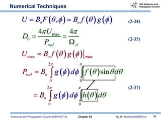 Antennas and Propagation Course (5801437-3) Chapter 03 By Dr. Hamza KAOUACH 82
Numerical Techniques
 