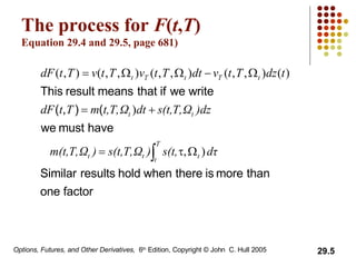 The process for  F ( t , T ) Equation 29.4 and 29.5, page 681) 