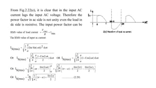 Comprehensive Analysis of Single Phase Controlled Rectifiers and Their ...