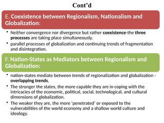 Globalization and Regionalism: Dynamics, Debates, and Impacts on Africa ...